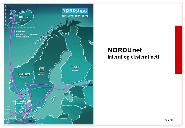 UNIVERSITETET I OSLO USIT NORDUnet Internt og eksternt nett © UNIVERSITETETS SENTER FOR INFORMASJONSTEKNOLOGI