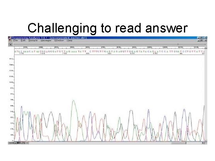 Challenging to read answer Challenging to read answer