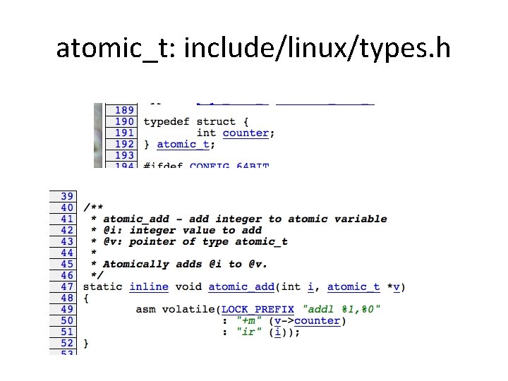 atomic_t: include/linux/types. h 