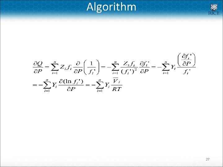 Algorithm 27 