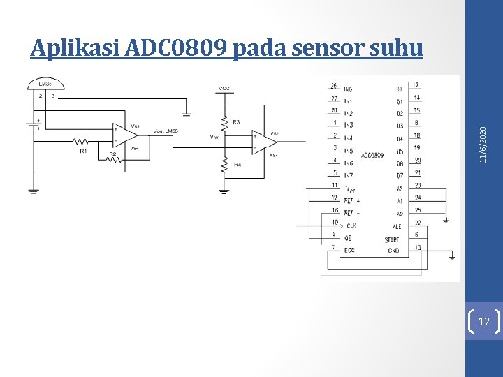 11/6/2020 Aplikasi ADC 0809 pada sensor suhu 12 