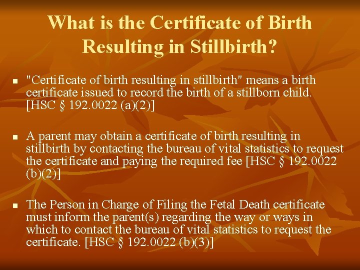Death Registration Statutes And Rules Presented By Victor