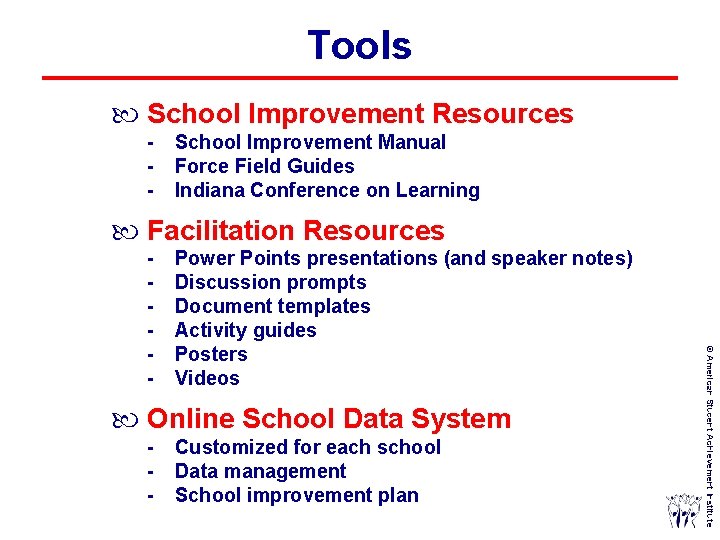 Tools School Improvement Resources School Improvement Manual Force Field Guides Indiana Conference on Learning