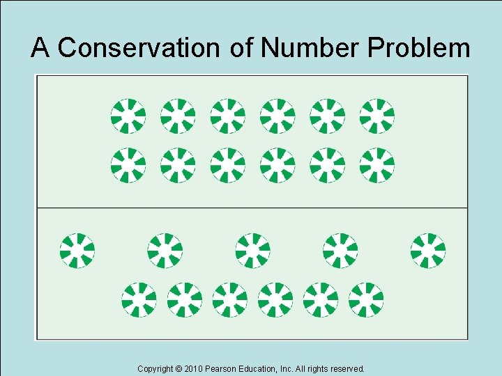 A Conservation of Number Problem Copyright © 2010 Pearson Education, Inc. All rights reserved.