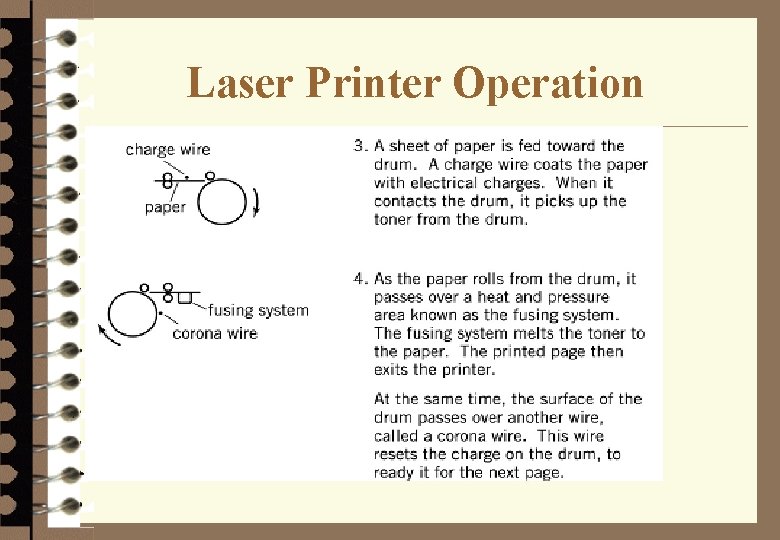 Laser Printer Operation 