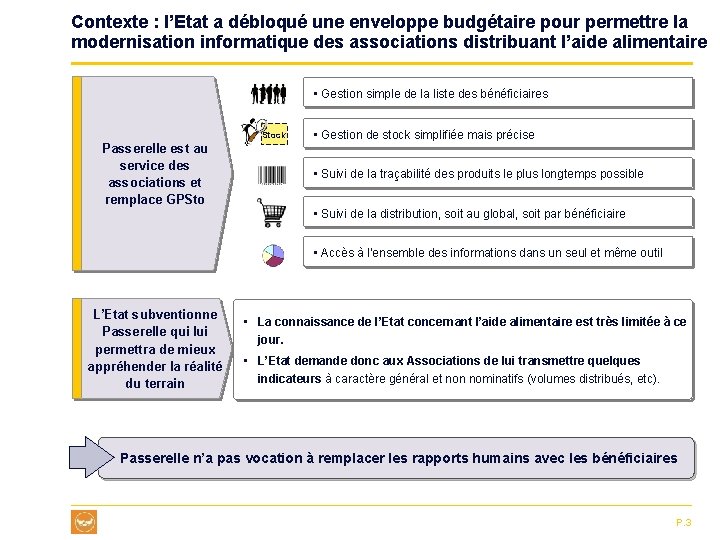 Contexte : l’Etat a débloqué une enveloppe budgétaire pour permettre la modernisation informatique des