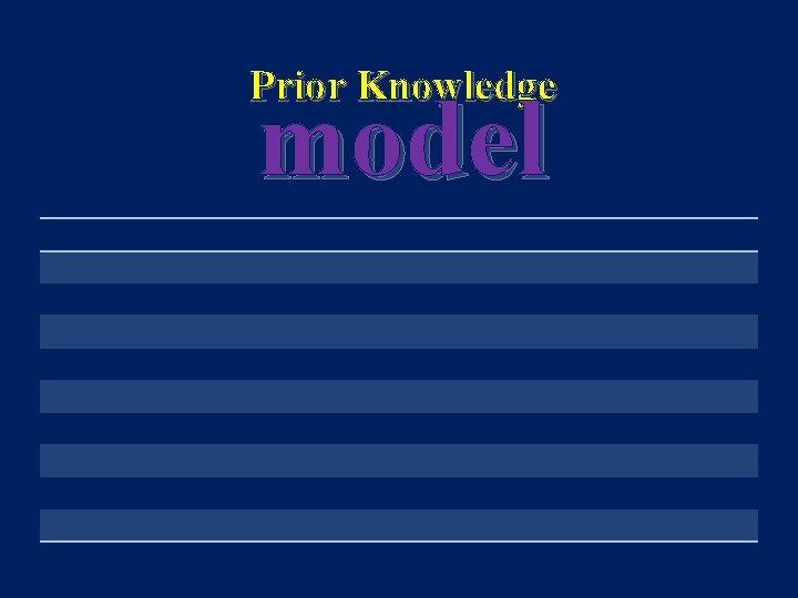 Prior Knowledge model 