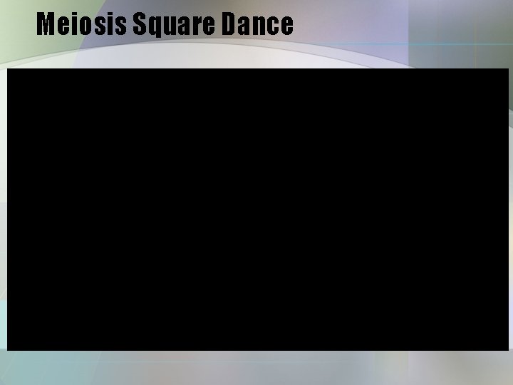 Meiosis Square Dance 
