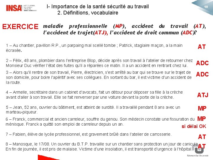 1 Bases Essentielles En Sante Securite Au Travail
