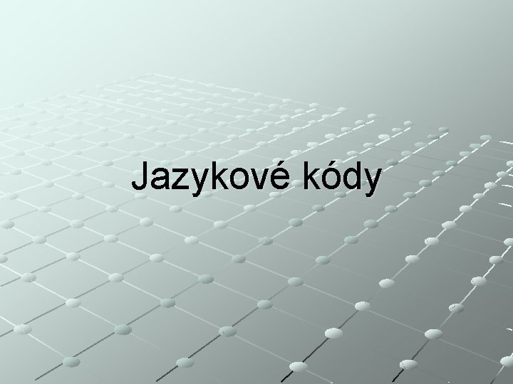 Jazykové kódy 