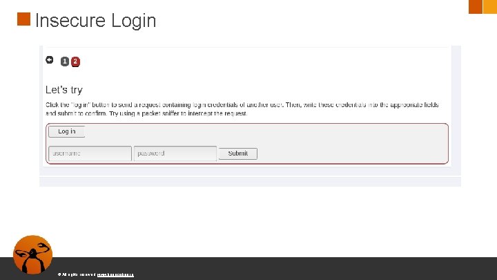 Insecure Login © All rights reserved. www. keepcoding. io 