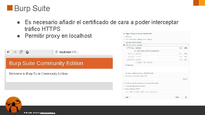 Burp Suite ● Es necesario añadir el certificado de cara a poder interceptar tráfico