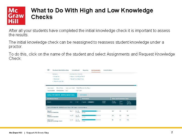 What to Do With High and Low Knowledge Checks After all your students have