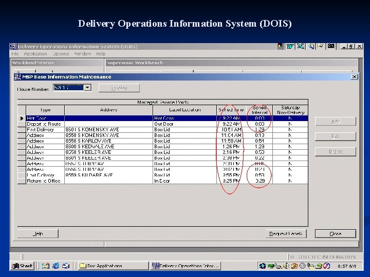 Delivery Operations Information System (DOIS) 