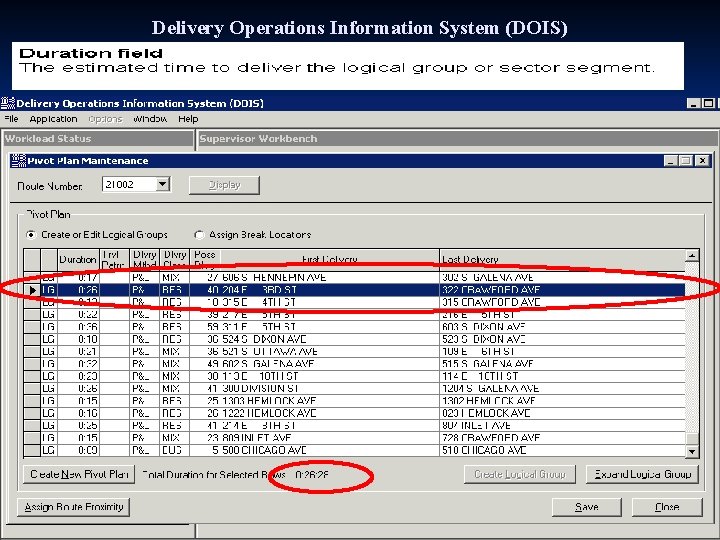 Delivery Operations Information System (DOIS) 