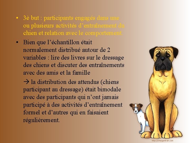  • 3è but : participants engagés dans une ou plusieurs activités d’entraînement du