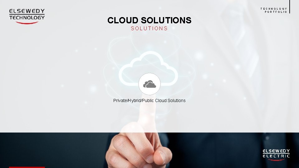 TECHNOLOGY PORTFOLIO CLOUD SOLUTIONS Private/Hybrid/Public Cloud Solutions 