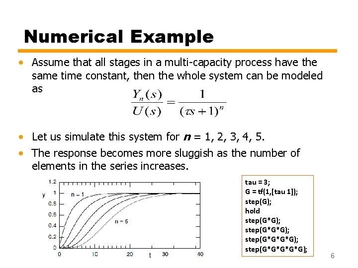 Numerical Example • Assume that all stages in a multi-capacity process have the same