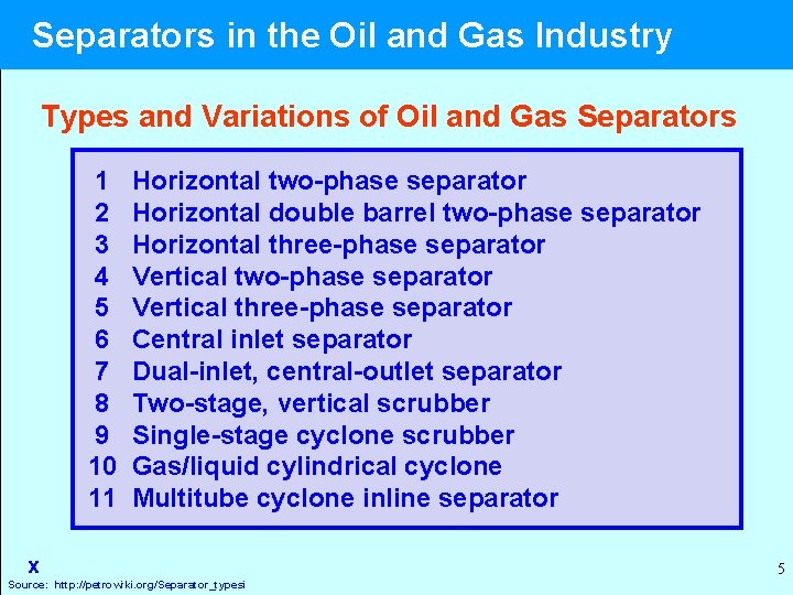 Separators in the Oil and Gas Industry Types and Variations of Oil and Gas