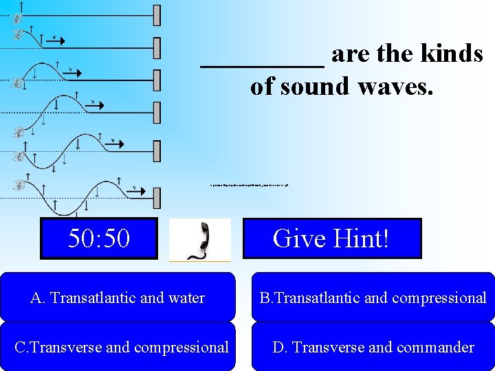 _____ are the kinds of sound waves. http: //www. ling. mq. edu. au/units/sph 301/basic_acoustics/transverse.