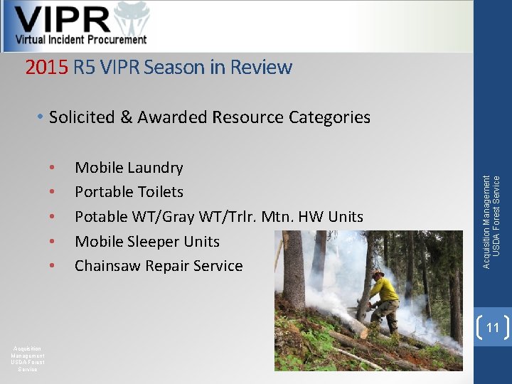 2015 R 5 VIPR Season in Review • • • Mobile Laundry Portable Toilets