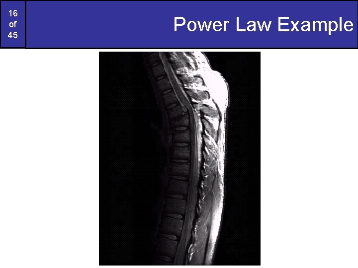 16 of 45 Power Law Example 