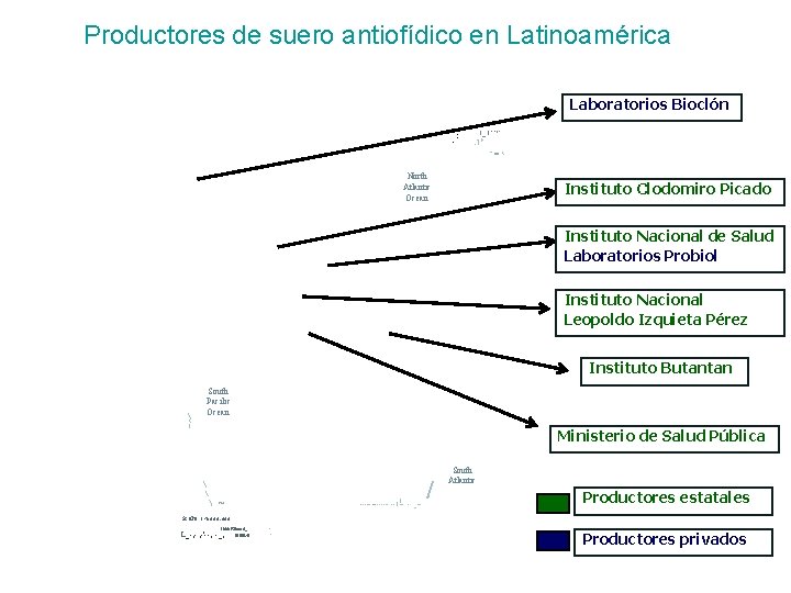 Productores de suero antiofídico en Latinoamérica Laboratorios Bioclón ~", : " . . .