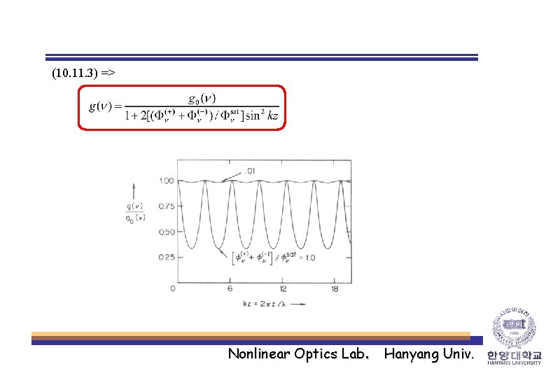 (10. 11. 3) => Nonlinear Optics Lab. Hanyang Univ. 