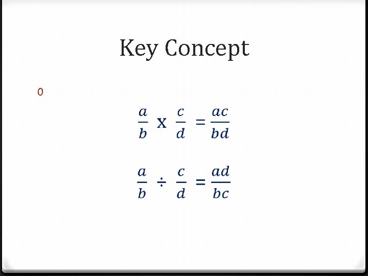 Key Concept 0 