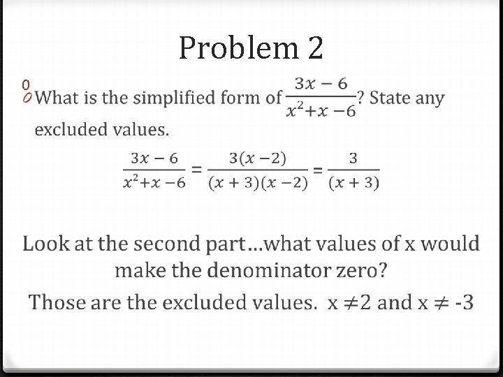 Problem 2 0 