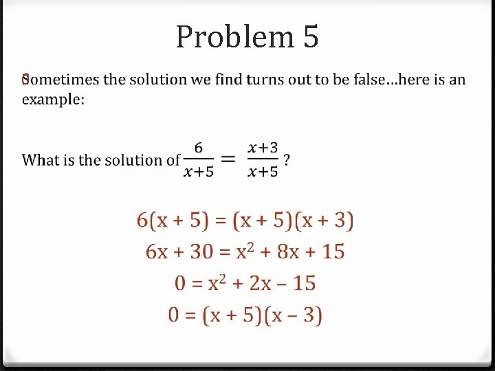 Problem 5 0 