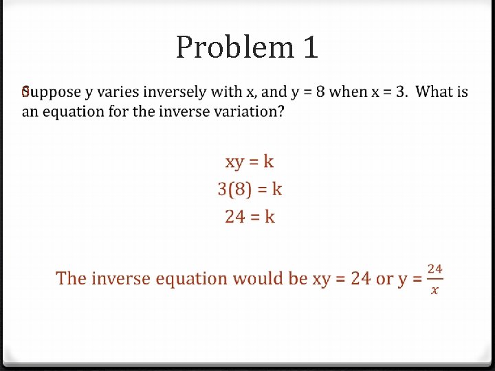 Problem 1 0 