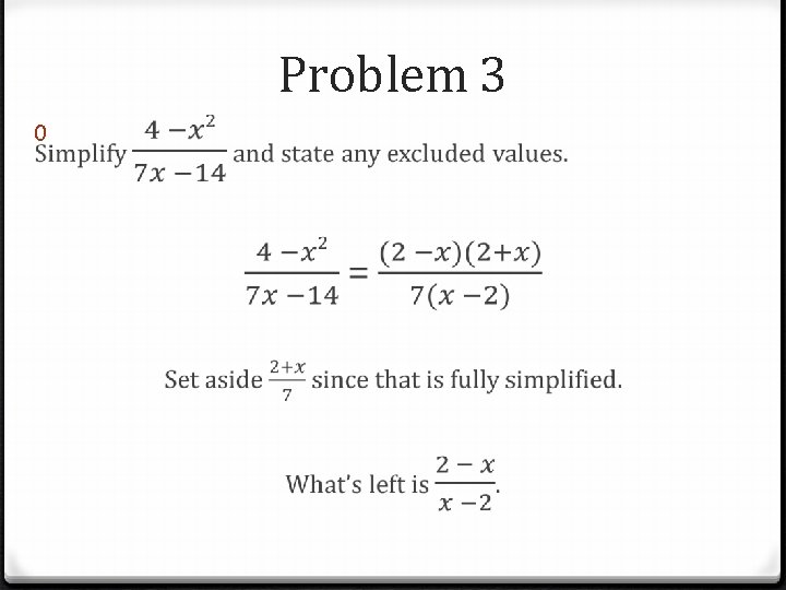 Problem 3 0 