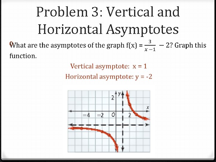 Problem 3: Vertical and Horizontal Asymptotes 0 