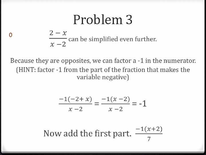 Problem 3 0 