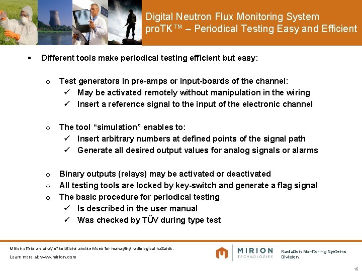 Digital Neutron Flux Monitoring System pro. TK™ – Periodical Testing Easy and Efficient §