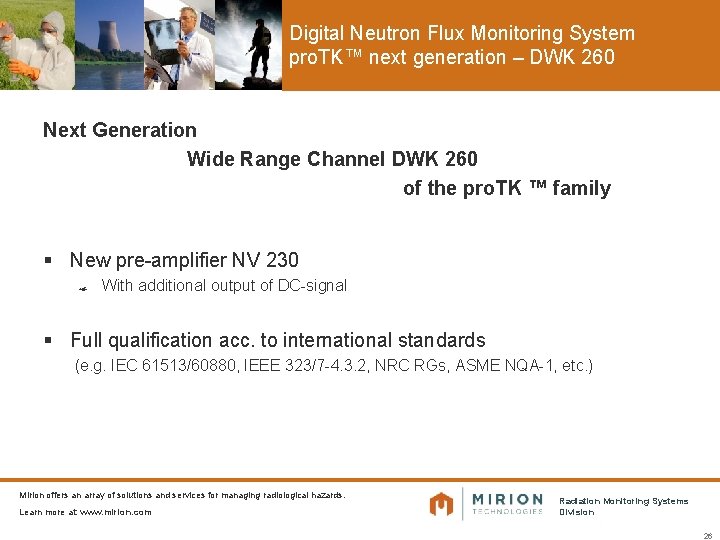 Digital Neutron Flux Monitoring System pro. TK™ next generation – DWK 260 Next Generation