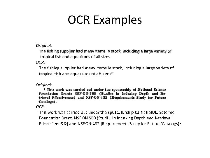 OCR Examples 