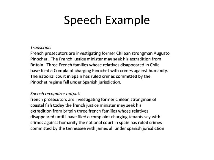 Speech Example 