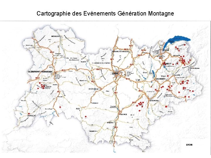 Cartographie des Evènements Génération Montagne 9 | 