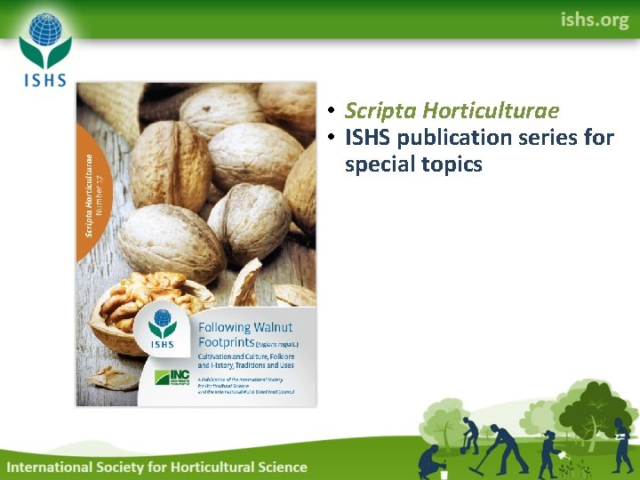  • Scripta Horticulturae • ISHS publication series for special topics 