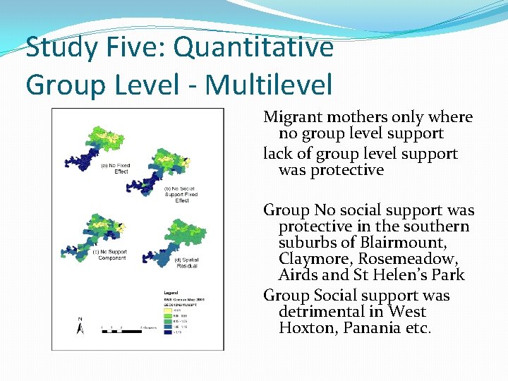 Study Five: Quantitative Group Level - Multilevel Migrant mothers only where no group level