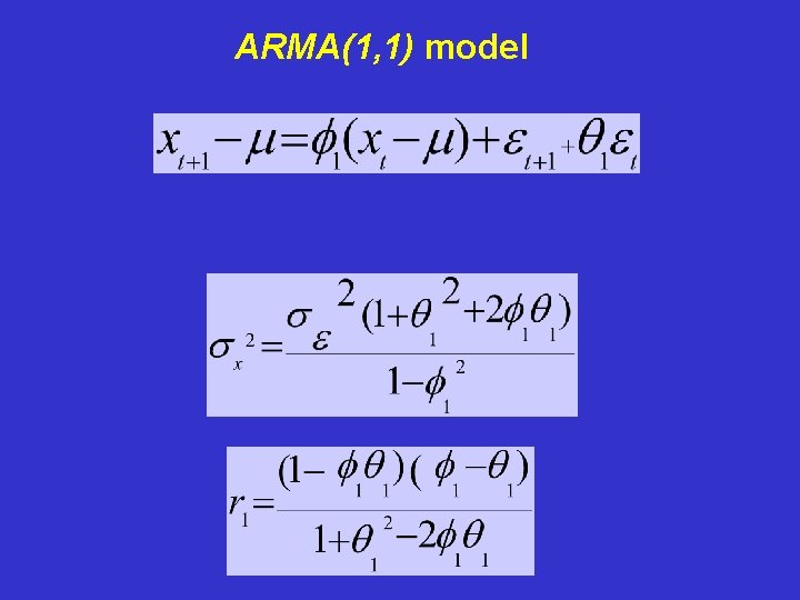ARMA(1, 1) model 