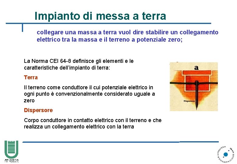 Impianto di messa a terra collegare una massa a terra vuol dire stabilire un