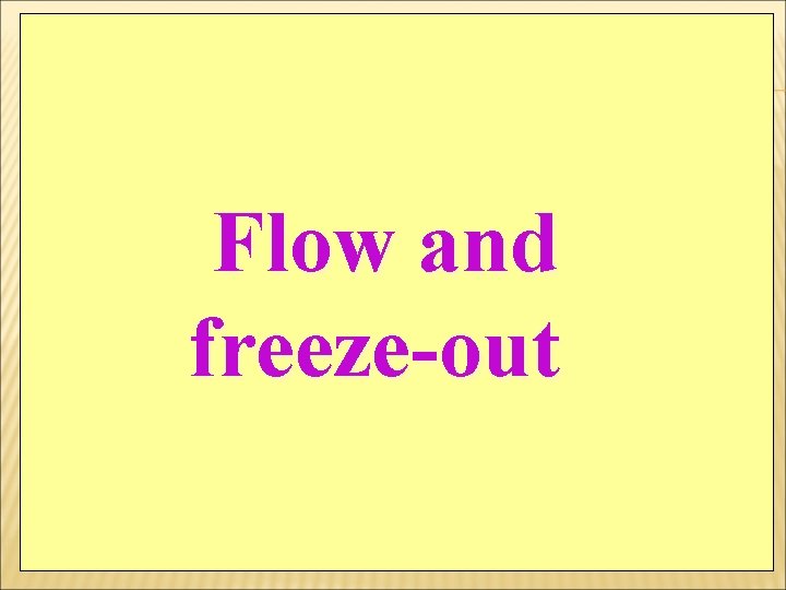 Flow and freeze-out 