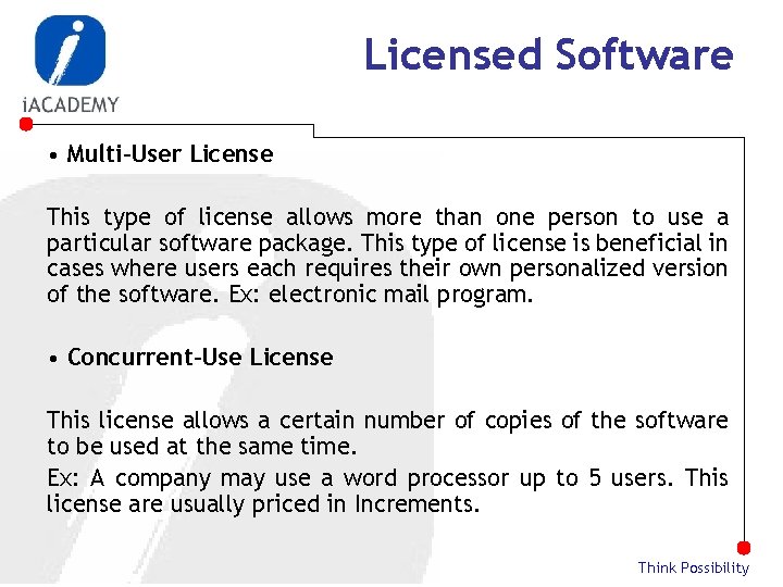 Program License Unit 3 Software Systems 3 1 Software Basics