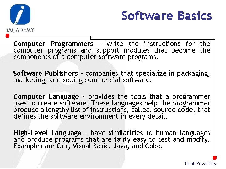 Unit 3 Software Systems 3 1 Software Basics