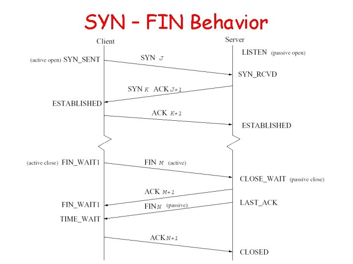 SYN – FIN Behavior 