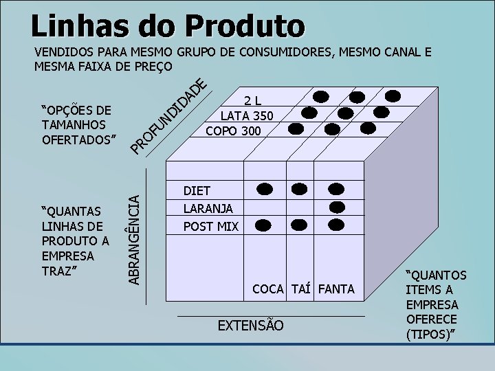 Linhas do Produto “QUANTAS LINHAS DE PRODUTO A EMPRESA TRAZ” UN OF 2 L