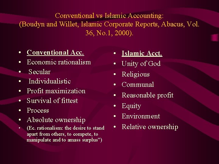 The Differences Of Conventional And Islamic Accounting Prof